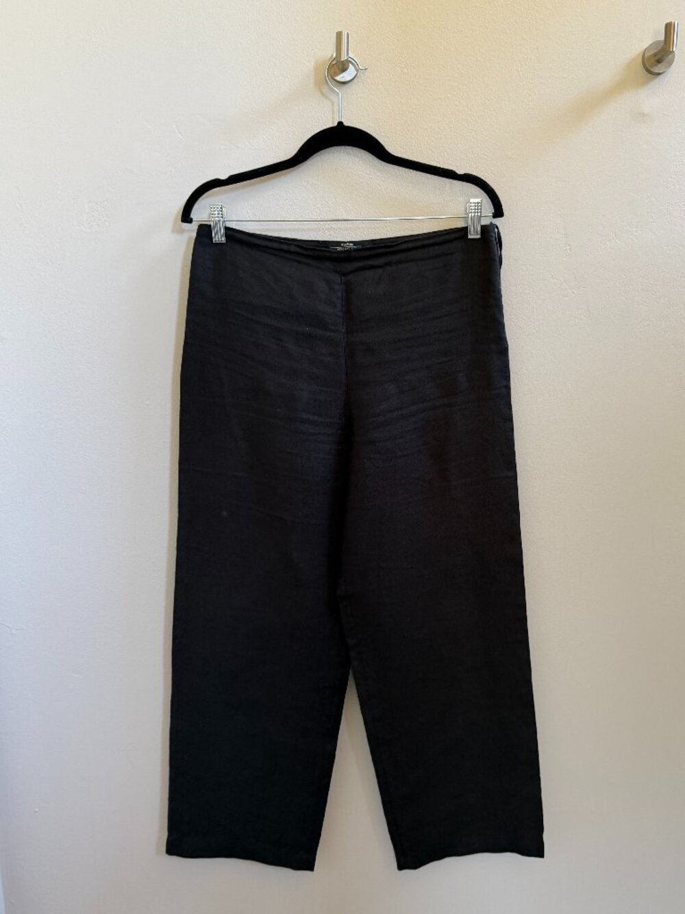 Max Mara Weekend Line Black Linen Pants